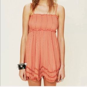 Intimately by Free People Smock Neck Eyelet Dress